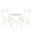 Mica Decorations Laurence Iron Garden Bistro Set - White - 3-Piece Set