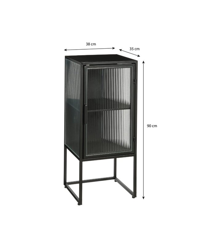 Opbergkast Zwart 1Ijzer