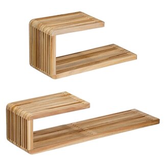 Mica Decorations Wandplank Bruin 2Hout