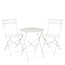 Mica Decorations Laurence Iron Garden Bistro Set - White - 3-Piece Set
