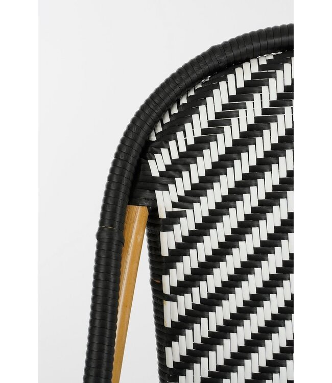 Tuinbankje Wit 1Rotan hout