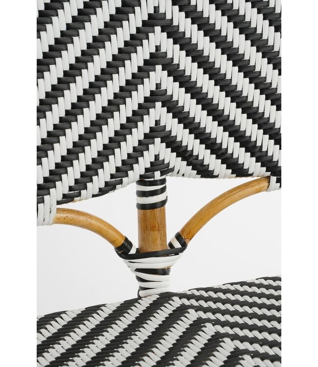 Tuinbankje Wit 1Rotan hout