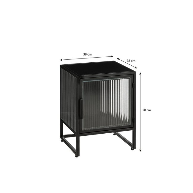 Opbergkast Zwart 1Ijzer