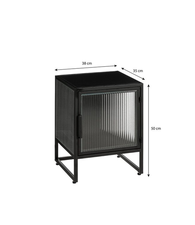 Opbergkast Zwart 1Ijzer