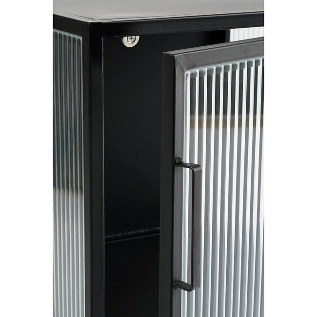 Mica Decorations Clifton Iron Storage Cabinet - Black