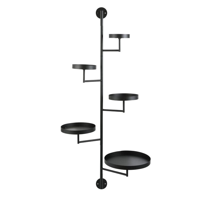 Mica Decorations Perry Wandregal aus Eisen - Schwarz