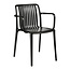 Tuin dining stoel Zwart 1Kunststof