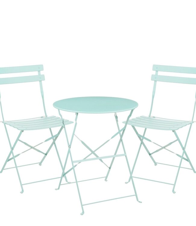 Tuin bistroset Lichtgroen 3Ijzer