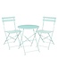 Mica Decorations Laurence Iron Garden Bistro Set - Light Green - 3-Piece Set