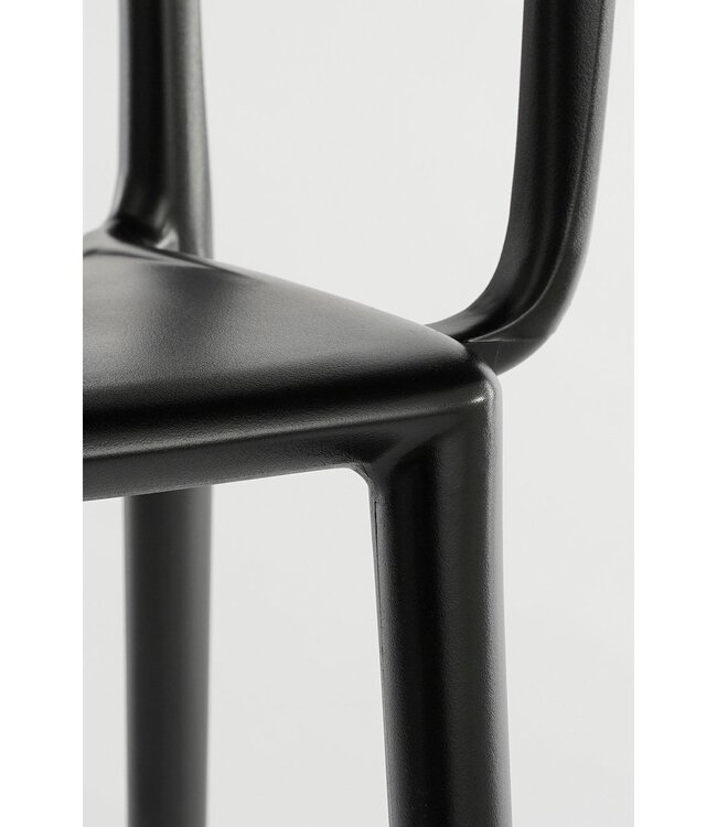 Tuin dining stoel Zwart 1Kunststof