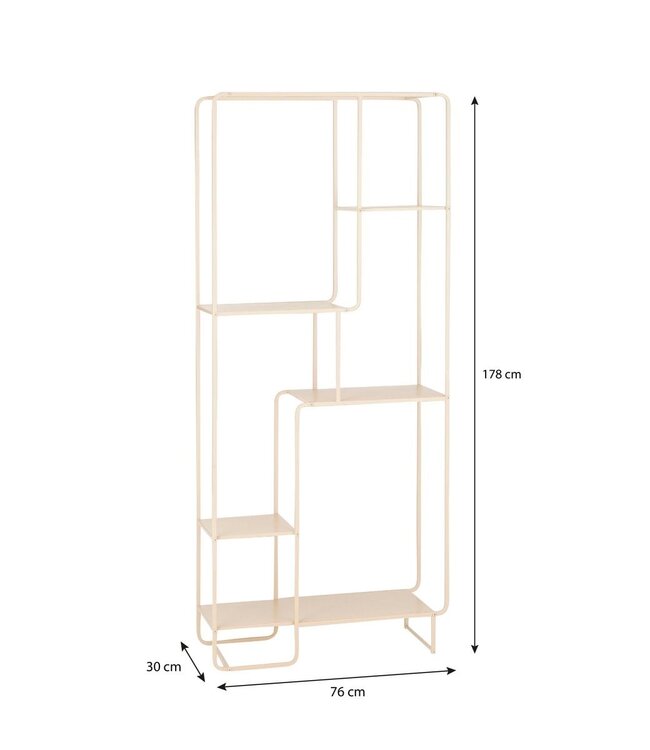 Wandkast Lichtbruin 1Ijzer