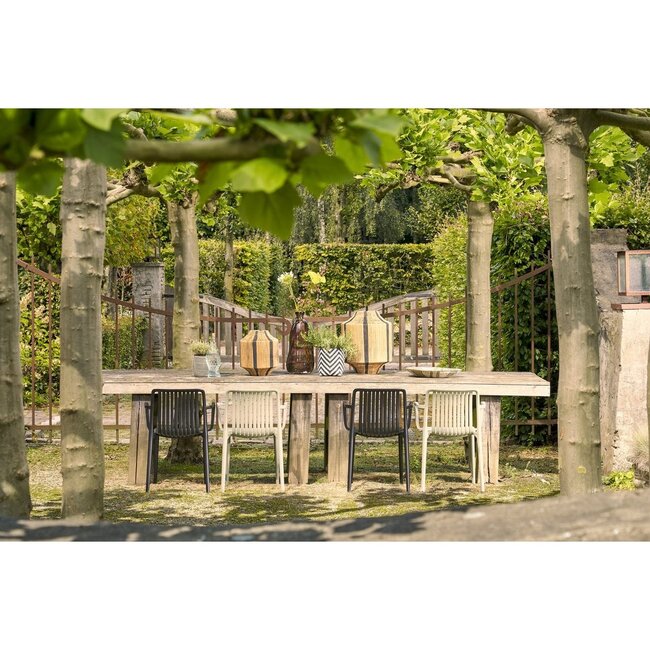 Tuin dining stoel Zwart 1Kunststof