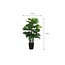 Mica Decorations Artificial Philodendron Plant - Green - H120 cm