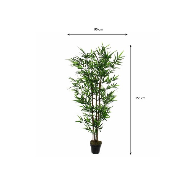 Mica Decorations Artificial Bamboo Plant - Green - H150 × Ø85 cm
