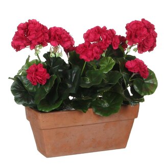 Mica Decorations Künstliche Geranie - Dunkelrosa