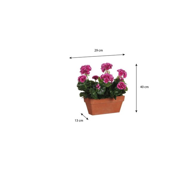 Mica Decorations Artificial Geranium Plant - Pink