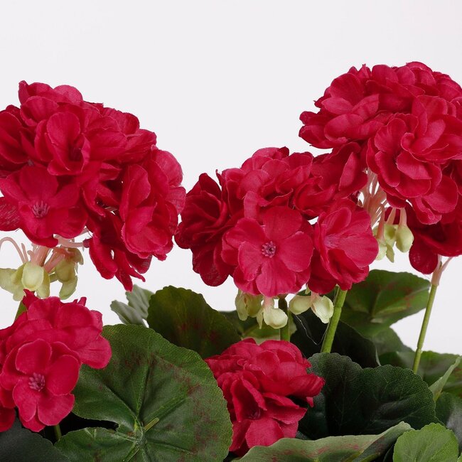 Mica Decorations Künstliche Geranie - Dunkelrosa