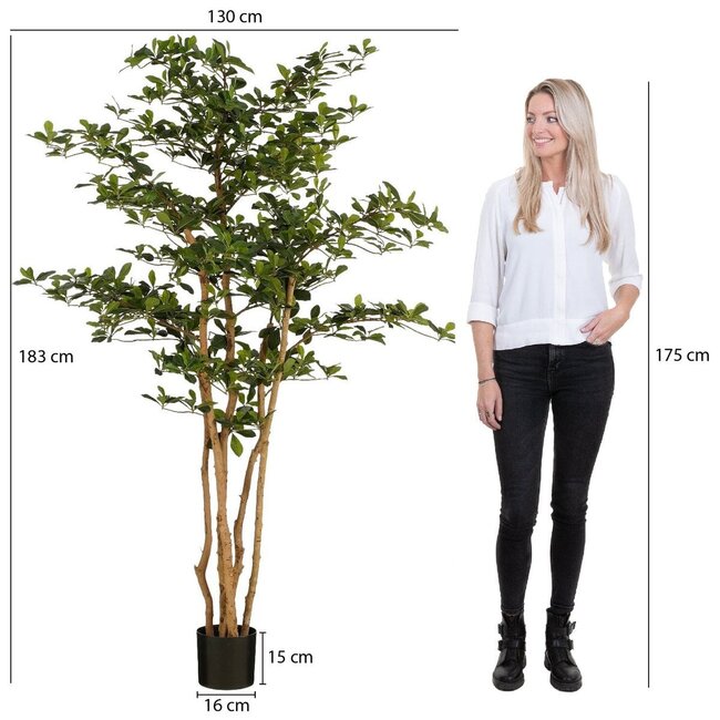 Mica Decorations Artificial Olive Tree - Green