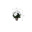Kunstplant Wit 1Polyester