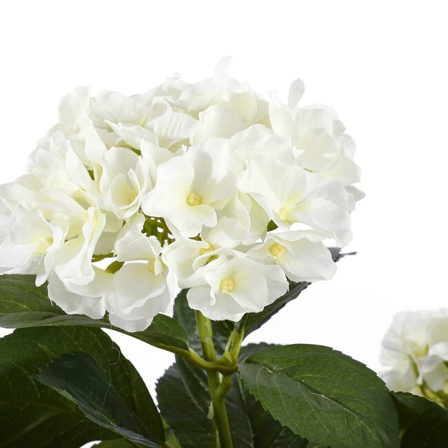 Mica Decorations Artificial Hydrangea Plant - White