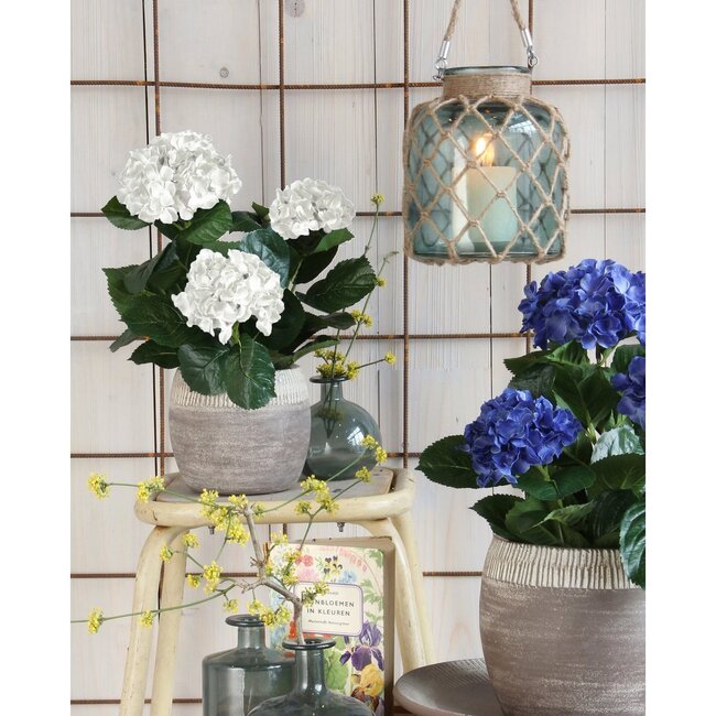 Mica Decorations Künstliche Hortensie - Weiß