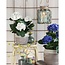 Mica Decorations Artificial Hydrangea Plant - White