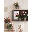 Mica Decorations Artificial Rose Bush - White - H33 × Ø25 cm