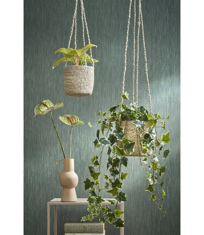 Kunst hangplant Groen 1Polyester