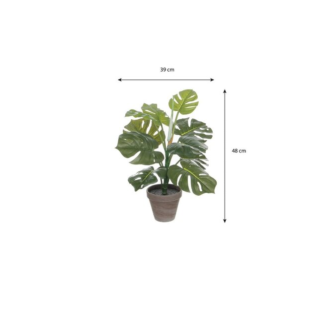 Mica Decorations Artificial Monstera Plant - Green