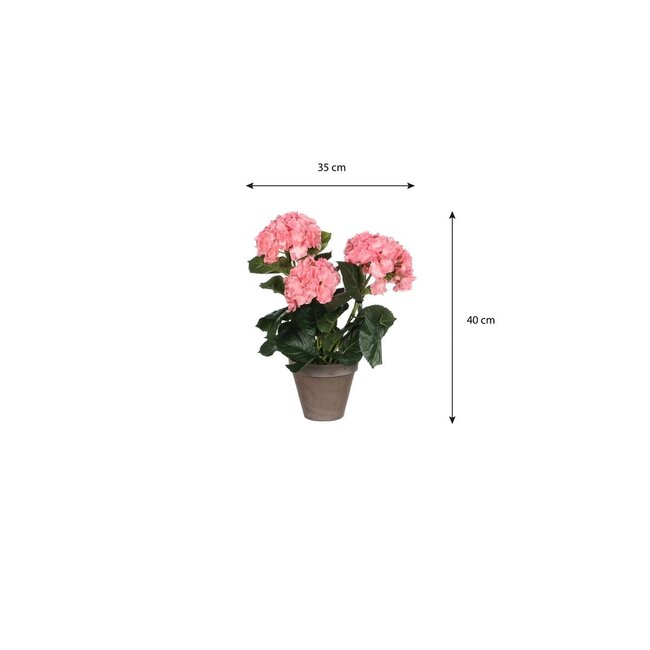 Mica Decorations Artificial Hydrangea Plant - Pink