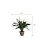 Mica Decorations Künstliches Einblatt - Weiß - H50 × Ø40 cm