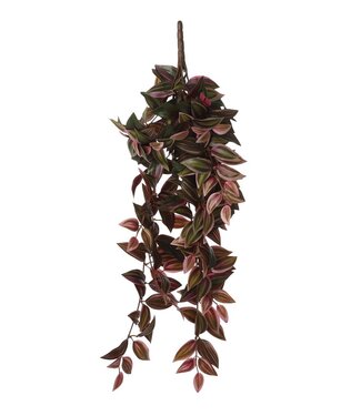 Kunst hangplant Donkerrood 1Polyester