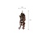 Mica Decorations Künstliche Tradescantia-Hängepflanze - Dunkelrot - H54 cm