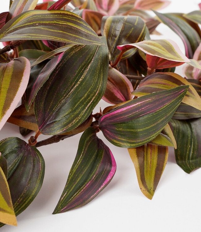 Kunst hangplant Donkerrood 1Polyester