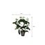 Mica Decorations Künstliche Stephanotis - Weiß - H50 cm
