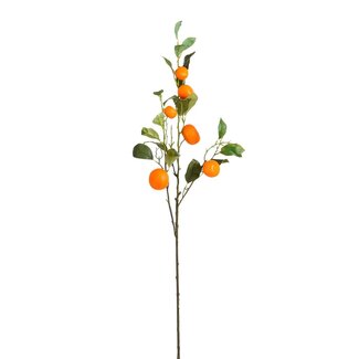 Mica Decorations Artificial Mandarin Stem - Orange - H104 cm