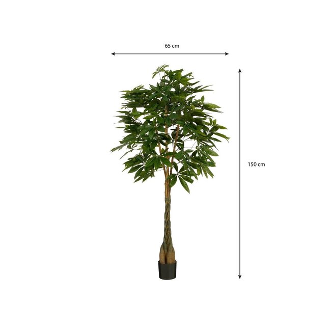 Mica Decorations Artificial Pachira Plant - Green
