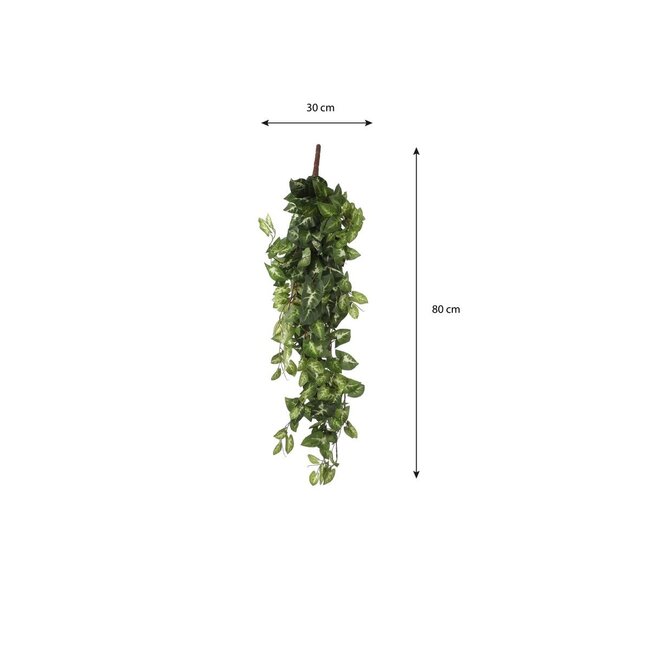 Kunst hangplant Groen 1Polyester