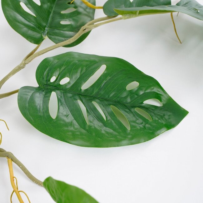 Mica Decorations Künstliche Monstera-Girlande - Grün