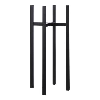 Mica Decorations Plantenstandaard Ascot – zwart metaal – L34 × B34 × H71 cm