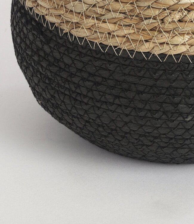 Plantenmand set Zwart 3Zeegras