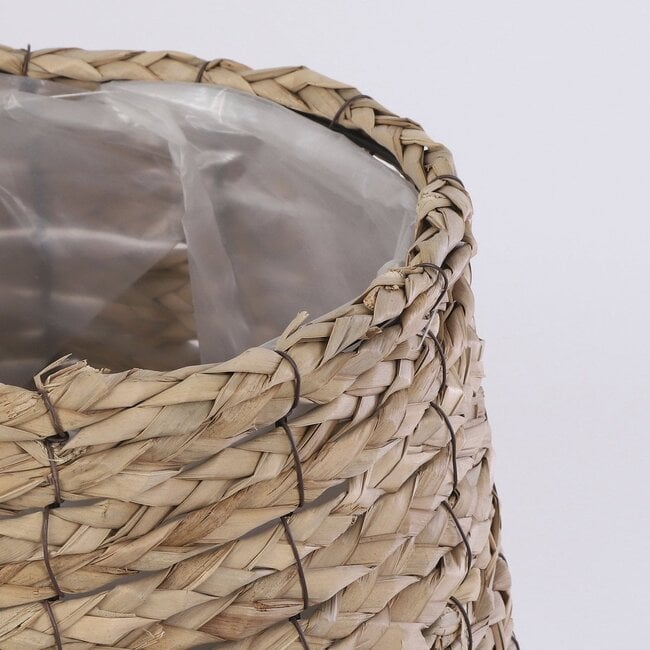 Mica Decorations Avalon Seagrass Plant Baskets - Light Brown - Set of 3