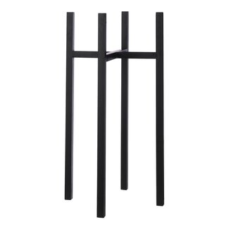 Mica Decorations Ascot Pflanzenständer aus Eisen - Schwarz - L37,5 × B37,5 × H71 cm