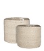 Plantenmand set Crème 2Jute