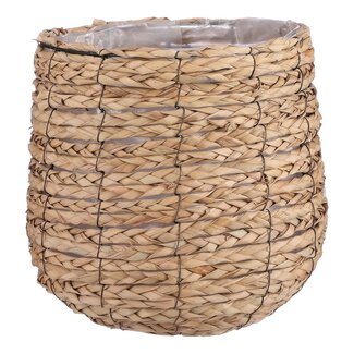 Mica Decorations Avalon Pflanzkorb aus Seegras - Hellbraun - H31 × Ø30 cm