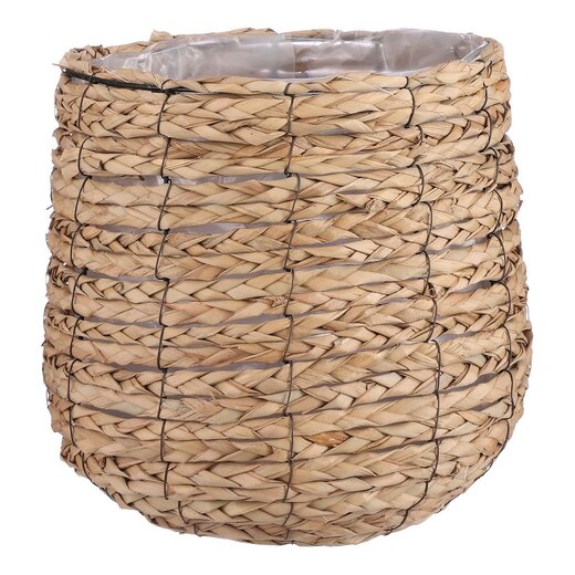 Mica Decorations Avalon Seagrass Plant Basket - Light Brown - H31 × Ø30 cm
