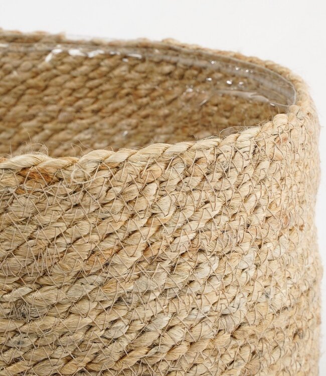 Plantenmand set Crème 2Jute