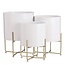 Mica Decorations Plantenstandaard set Wit 3Ijzer