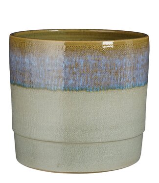 Mica Decorations Bloempot binnen Donkerblauw 1Aardewerk