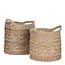 Mica Decorations Anne Seagrass Plant Baskets - Light Brown - Set of 2